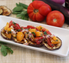 Roasted Eggplant Bruschetta