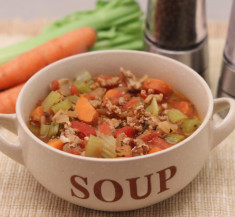 Italian Turkey Burger Soup
