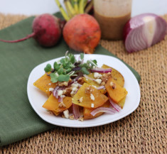 Roasted Beets with Walnuts and Gorgonzola