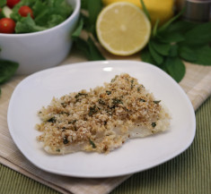 Herb and Panko Crusted White Fish