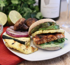 Tropical Salmon Sandwich