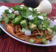 BBQ Chicken Stuffed Sweet Potato