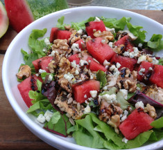 Balsamic Watermelon Chicken Salad
