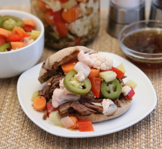 Slow Cooker Italian Beef Sandwiches