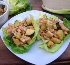 Kung Pao Chicken Lettuce Wraps