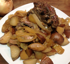 Slow Cooker Apple Venison Roast