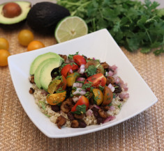 Shrimp and Cilantro Lime Quinoa Bowl
