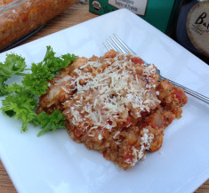 Baked Quinoa Chicken Parmesan