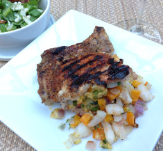 Seafood Stuffed Pork Chops