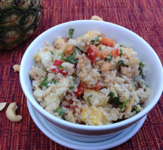 Cauliflower Rice with Almond Butter Dressing