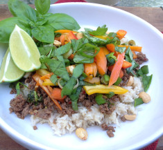 Thai Basil Beef Skillet