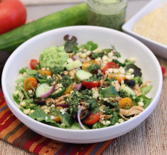 Chicken Taco Salad with Cilantro Vinaigrette