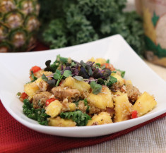 Pineapple and Sausage Quinoa