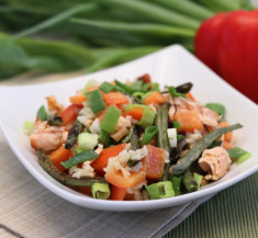 Citrus Salmon Rice Salad