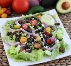 Taco Salad with Avocado Crema