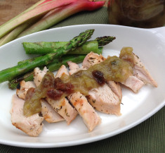 Grilled Chicken with Rhubarb Chutney
