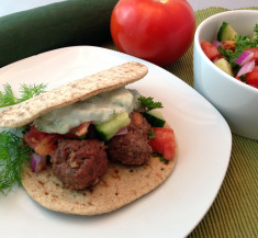 Mediterranean Meatball Gyros