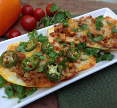 Stuffed Squash Taco Boats