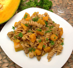Butternut Squash and Sausage Pasta