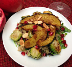 Roasted Acorn Squash and Brussels Sprouts Salad