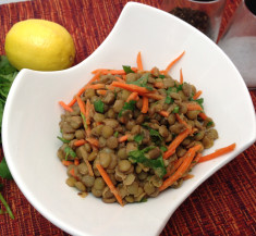 Cilantro and Carrot Lentil Salad
