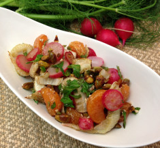Sweet Orange Roasted Fennel and Radish Salad