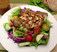 Asian Turkey Burger Salad