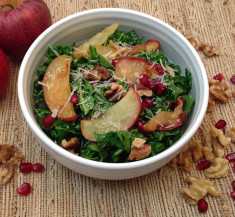Kale Salad with Roasted Apples