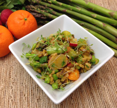 Orange Farro Salad with Spring Veggies
