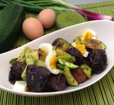 Grilled Potato Salad with Chimichurri Dressing