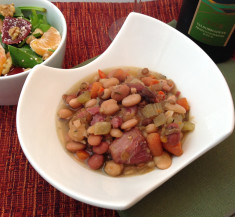 Ham and Bean Slow Cooker Soup