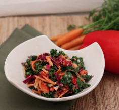 Asian Kale and Cabbage Salad
