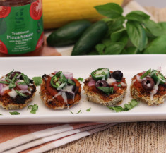 Mini Eggplant Pizzas
