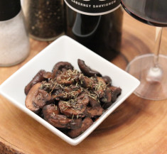 Rich Red Wine Sautéed Mushrooms