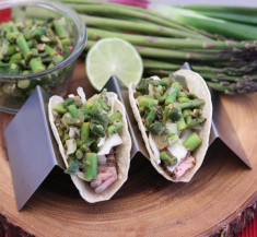 Spring Tuna Tacos with Pickled Cabbage