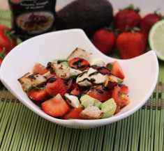 Strawberry Tomato Caprese Salad