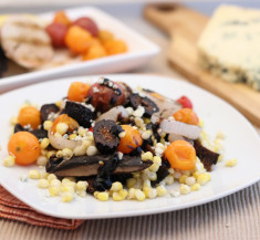 Sweet ‘N Savory Grilled Portobellos, Tomatoes and Corn