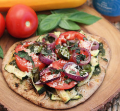 Grilled Zucchini Pizza