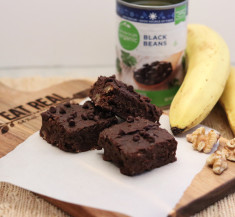 Fudgy Banana Black Bean Brownies