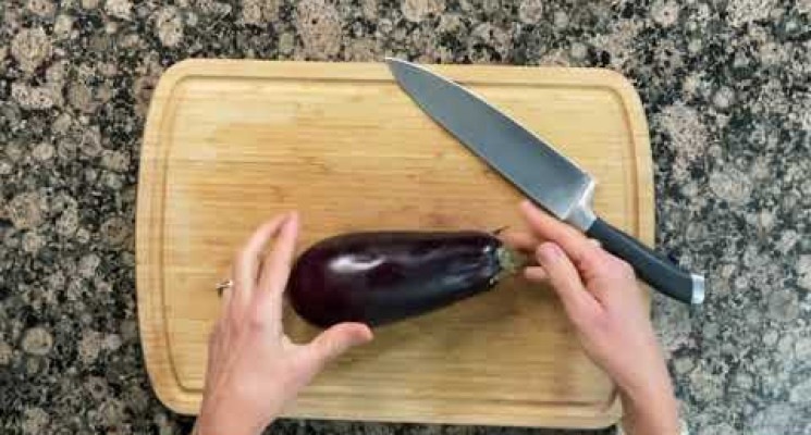 Cutting Eggplant