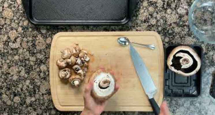 Cutting Mushrooms