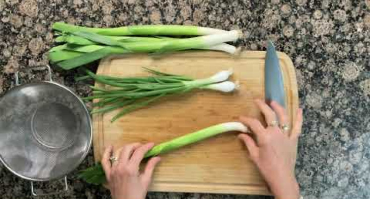 Cutting Leeks