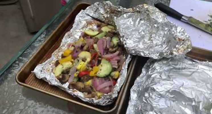 From the Farm to Your Fork: Sausage and Summer Veggie Foil Packet