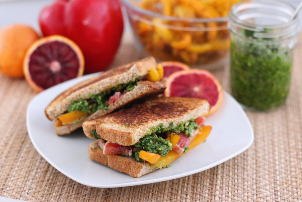 Photo of the Not Your Ordinary Grilled Cheese Sandwich which includes Kale Pesto