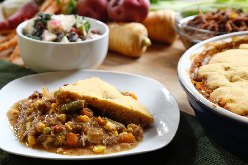 Image of the Sweet & Savory Crustless Beef Pot Pie from the Eat REAL America website