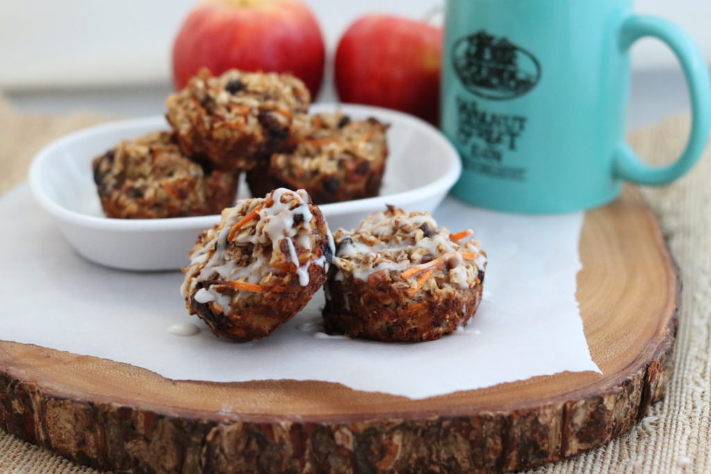 A photo of the Carrot Cake Baked Oatmeal Cups
