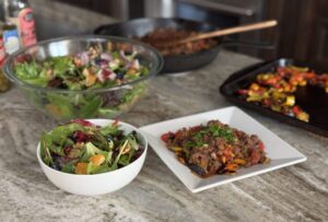 Photo of the Mood Boosting Fruit Salad with the Cuban Picadillo